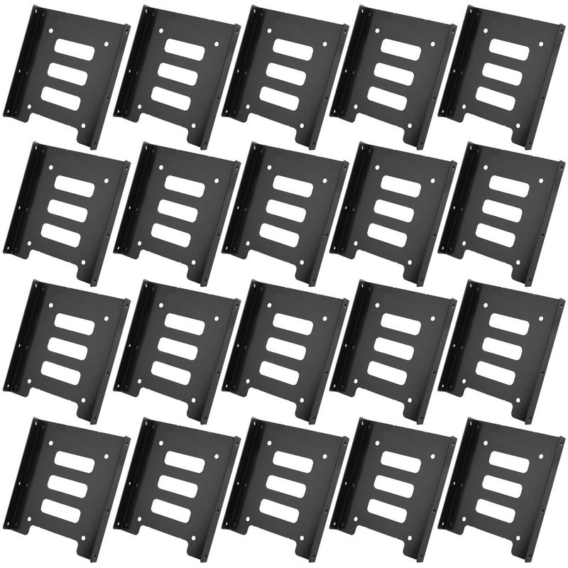Spofit 2.5 to 3.5 HDD/SSD Mounting Bracket Hard Drive Holder Single Drive 2.5 to 3.5 Adapter (20 Pack) - Image 1